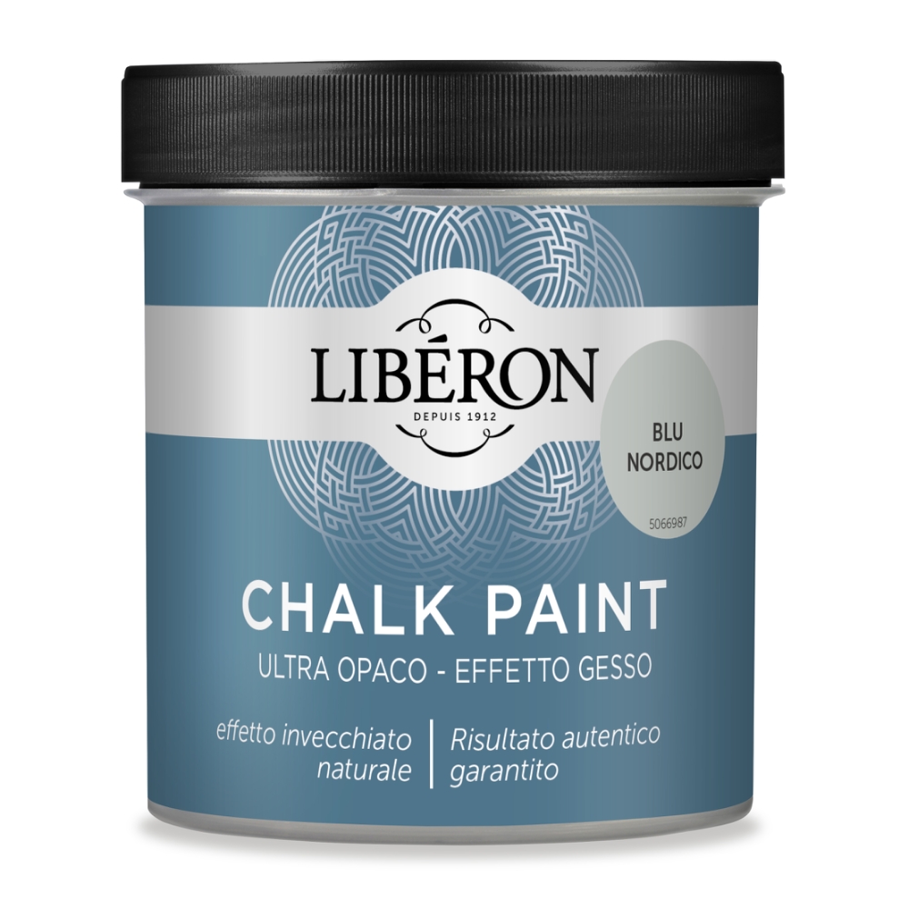V33 Pittura CHALK PAINT blu nordico da 0,5 L
