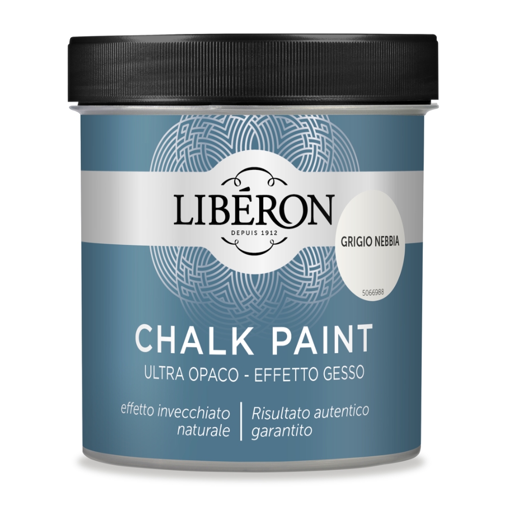 V33 Pittura CHALK PAINT grigio nebbia da 0,5 L