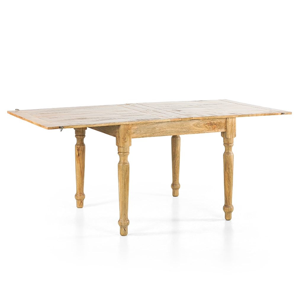 Tavolo allungabile TAVOLO SALENTO LEGNO DI MANGO COLORE NATURAL 90-180X90X80 BRI1541887
