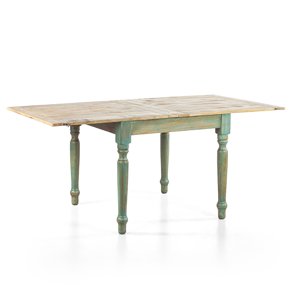 Tavolo allungabile TAVOLO SALENTO LEGNO DI MANGO COLORE ANTICHIZZATO 90-180X90X80 BRI1541889
