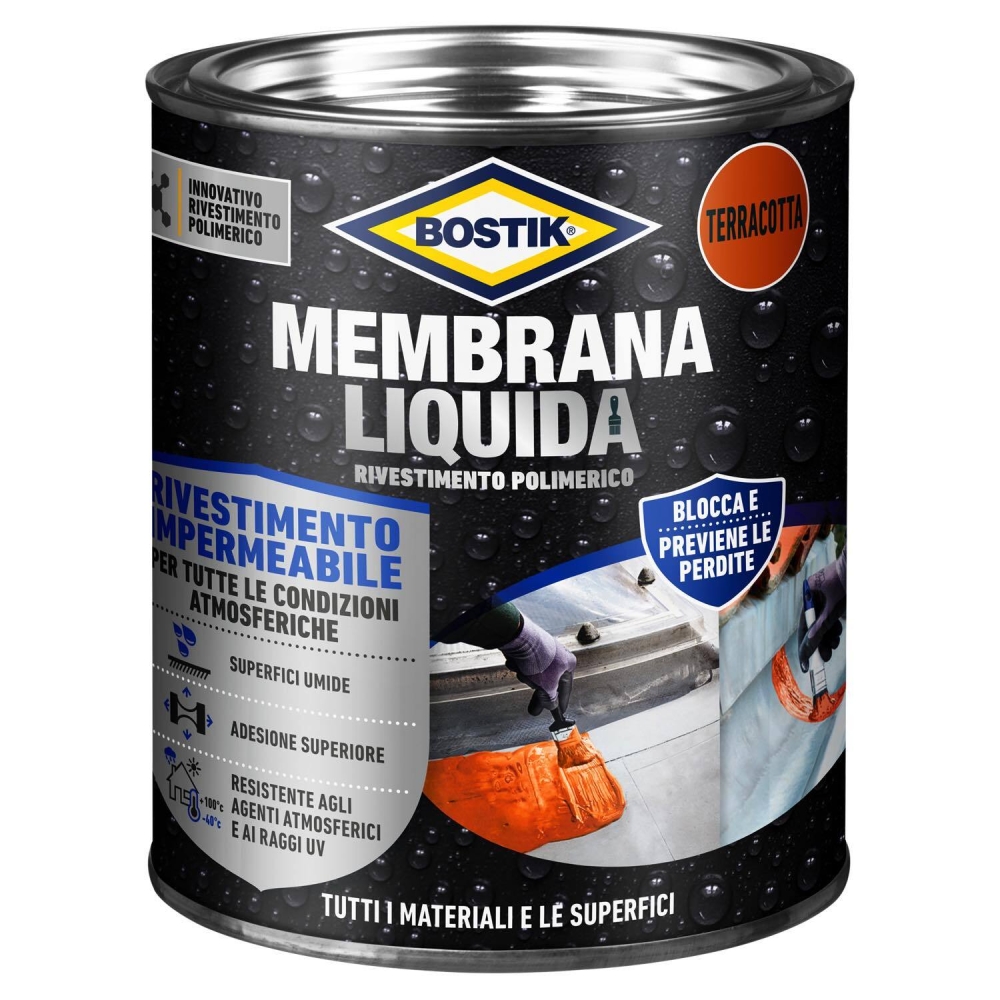 Bostik Membrana liquida Membrana Liquida rosso da 1 kg