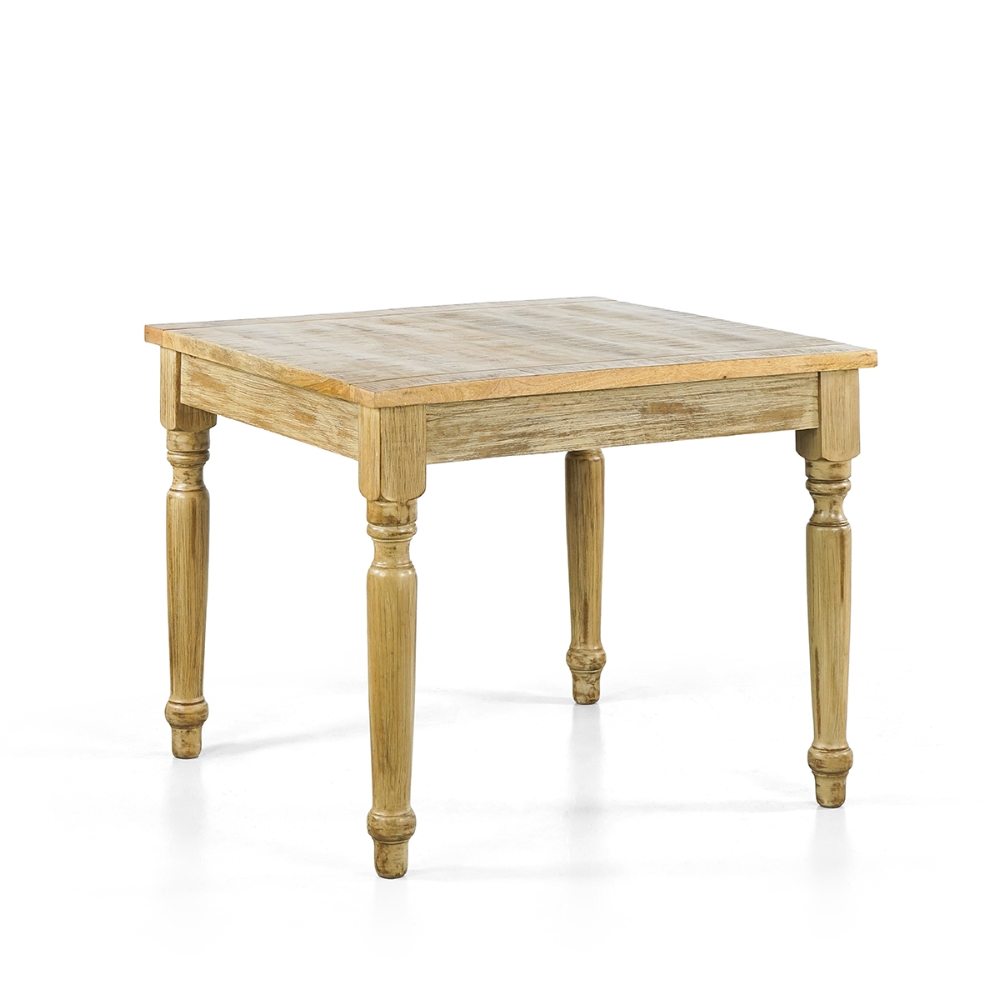 Tavolo TAVOLO SALENTO LEGNO DI MANGO COLORE BIACO ANITICHIZZATO 90X90X77 BRI1541950