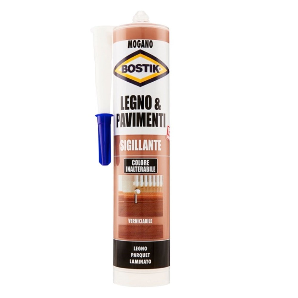 Image of Bostik Silicone sigillante Legno mogano 12 pezzi da 300 mL014