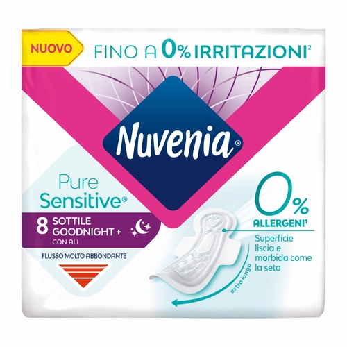 Nuvenia Pure Sensitive Sottile Goodnight+ con Ali 8 pz BRI1543237