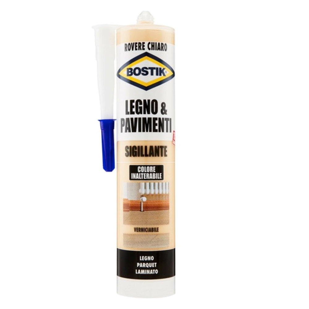 Image of Bostik Silicone sigillante rovere chiaro 12 pezzi da 300 mL014