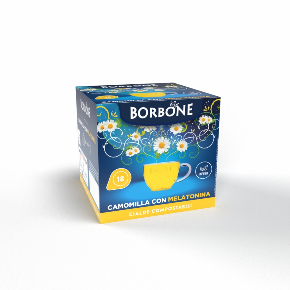 Borbone  BORBONE CIALDE COMPOSTABILI CAMOMILLA E MELATONI