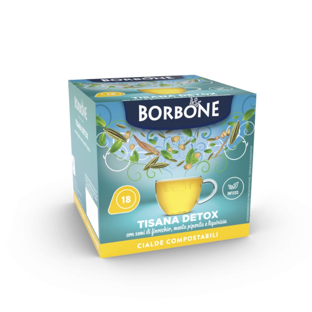 Borbone  BORBONE CIALDE COMPOSTABILI TISANA DETOX DIGESTI