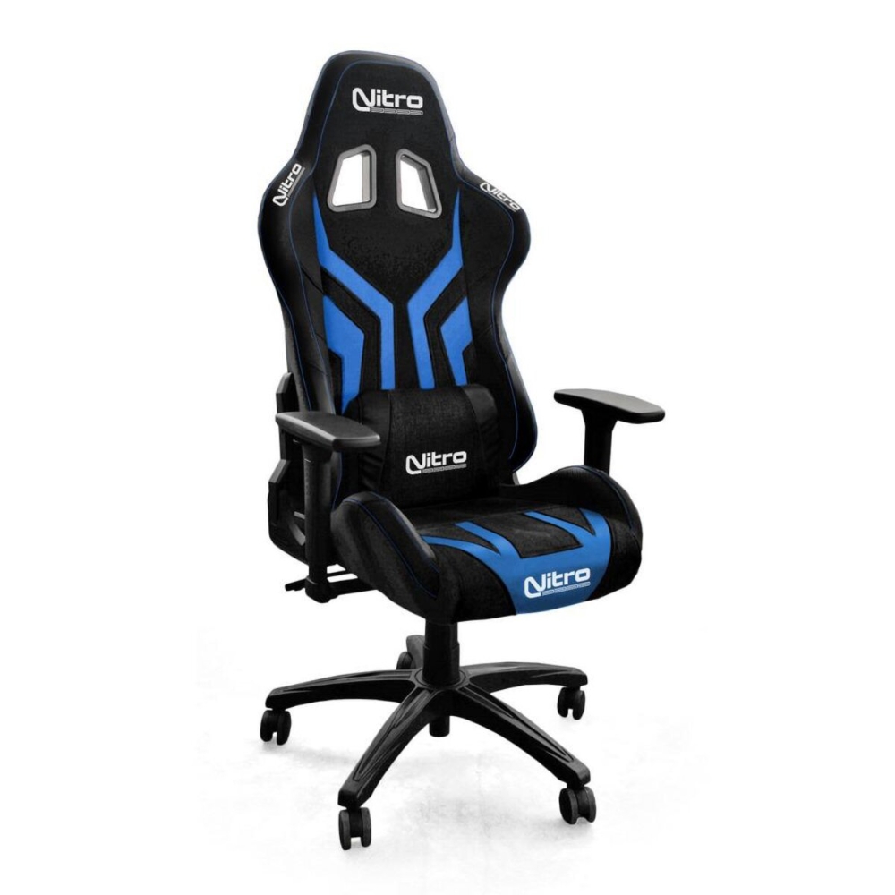 No Brand FLYCO SEDIA GAMNIG TESSUTO BLU/NERA