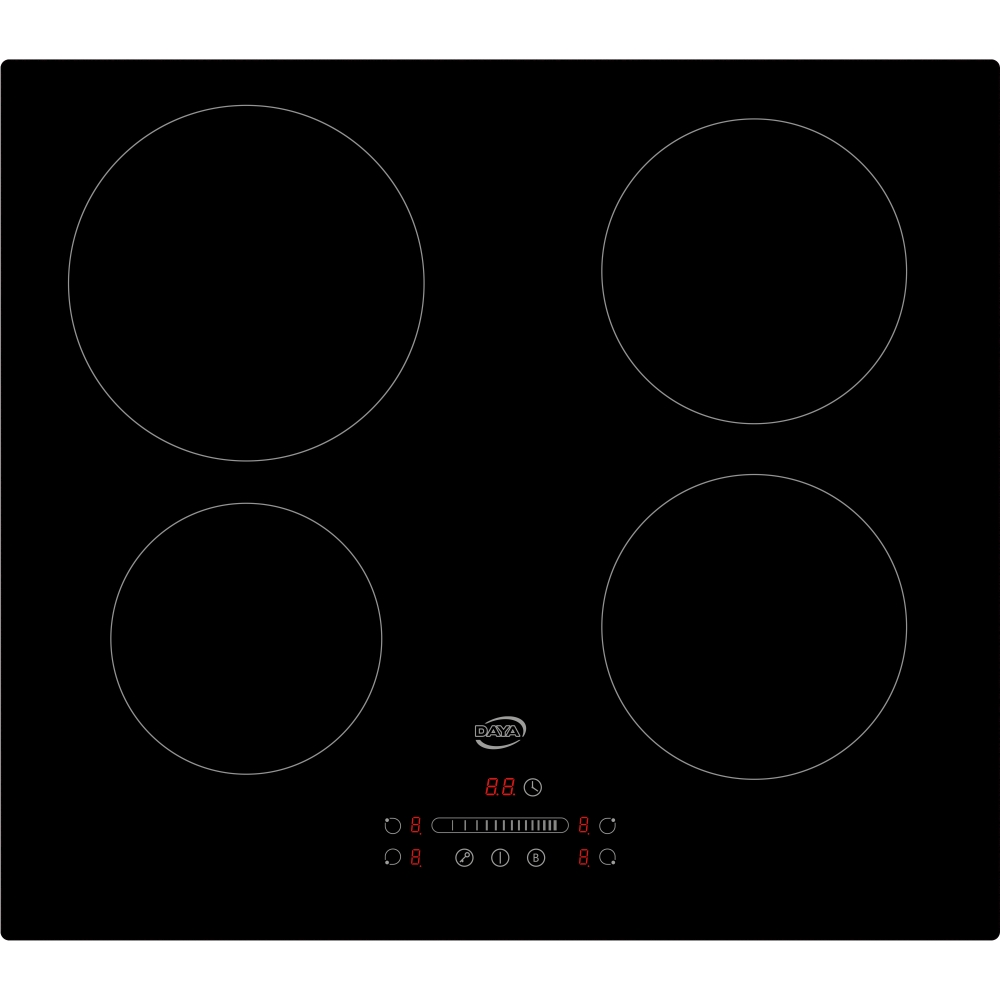 Daya P.COTT.INDUZ.60CM 4ZONE TOUCH VETRO