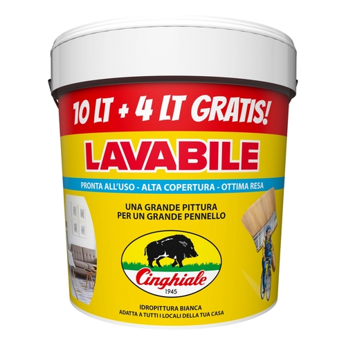 Pittura murale Lavabile per cartongesso 14L BRI1547396