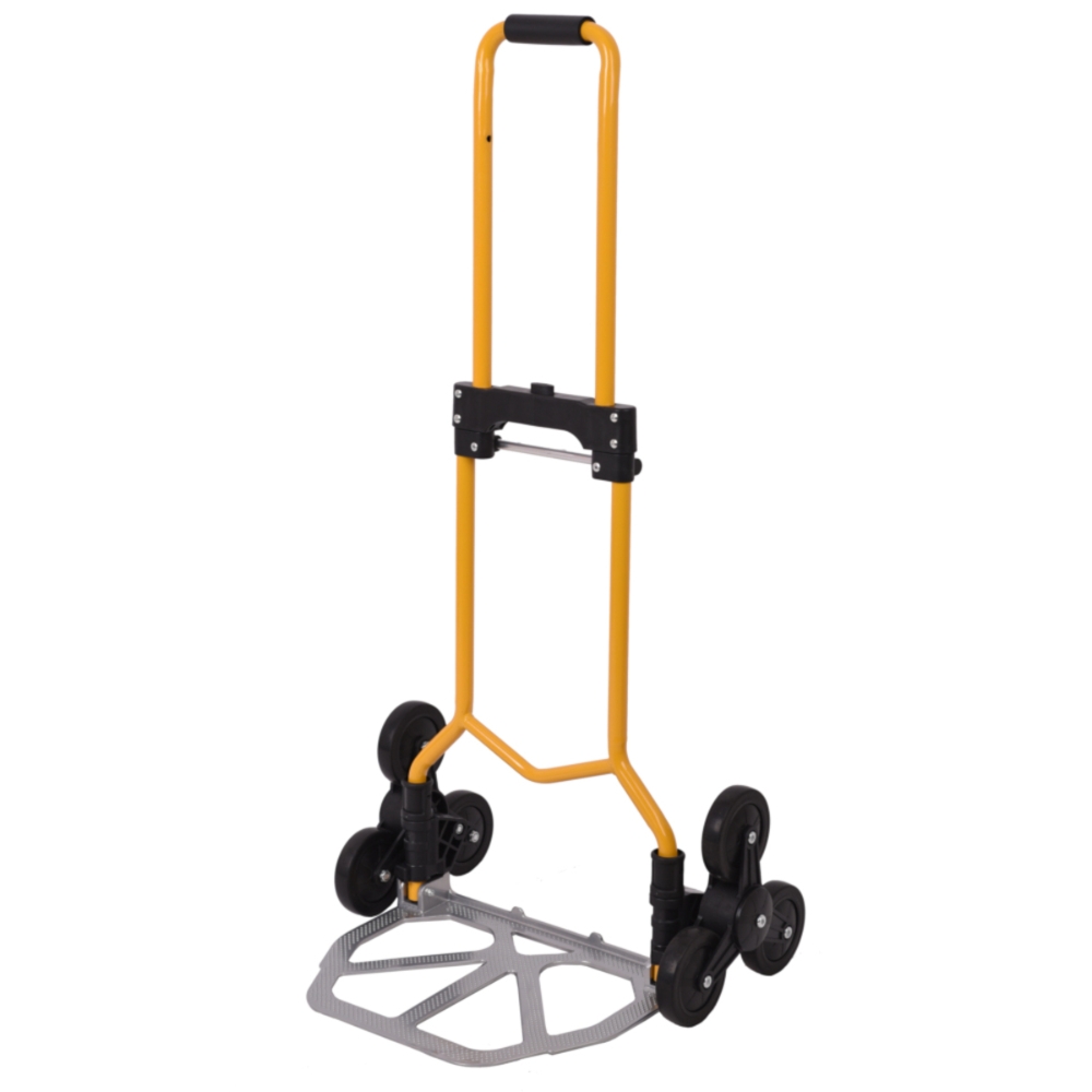 No Brand Carrello per scale in acciaio