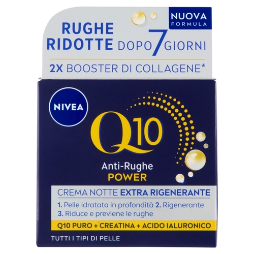 Nivea Q10 Anti-Rughe Power Crema Notte Extra Rigenerante Tutti i Tipi di Pelle 50 ml BRI1547852