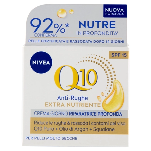 Nivea Q10 Anti-Rughe Extra Nutriente Crema Giorno Riparatrice Profonda SPF15 Pelli Molto Secche 50ml BRI1547854