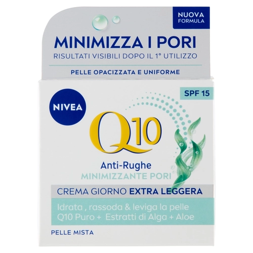 Nivea Q10 Anti-Rughe Minimizzante Pori Crema Giorno Extra Leggera SPF 15 Pelle Mista 50 ml BRI1547856