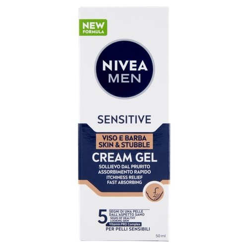 NIVEA Men Sensitive Viso e Barba Cream Gel 50 ml BRI1549978