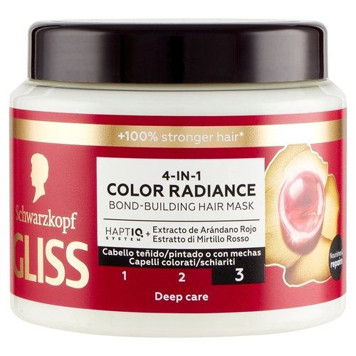 Gliss 4-in-1 Color Radiance Bond-Building Hair Mask 400 ml BRI1550098