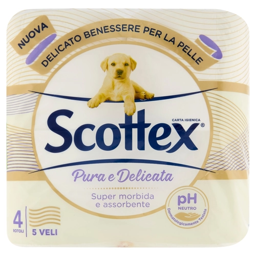 Scottex Pura e Delicata Carta Igienica 5 Veli 4 pz BRI1552669