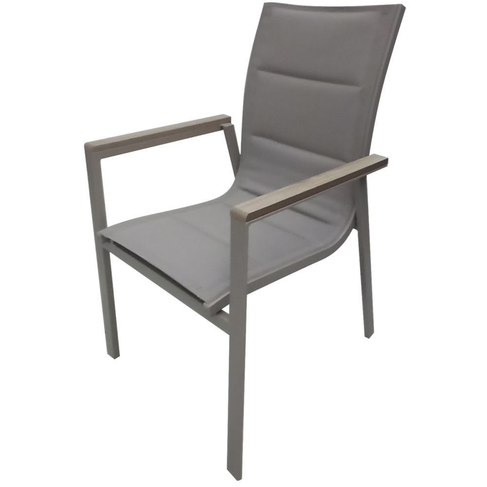 No Brand Sedia IMPILABILE IN ALLUMINIO E TEXTILENE