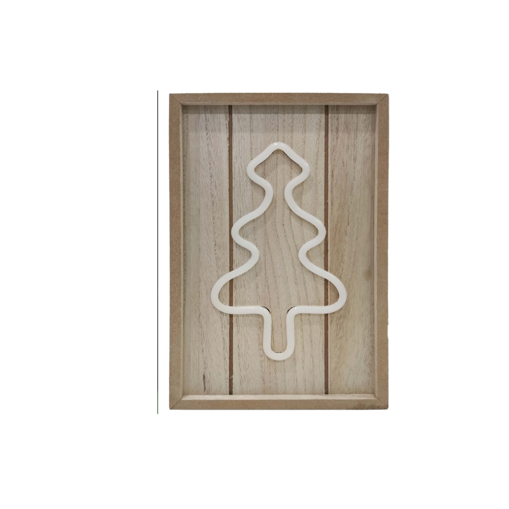 Image of No Brand WOOD LAMPADA LED ALBERO NATALE014