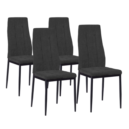 MILANO SEDIA 4PCS NERA BRI1554689