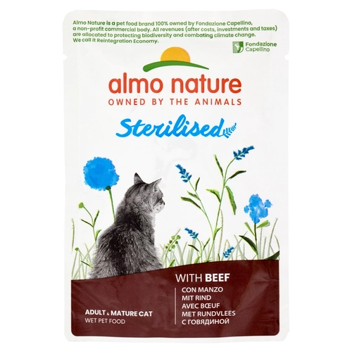almo nature Sterilised Adult & Mature Cat con Manzo 70 g BRI1554920