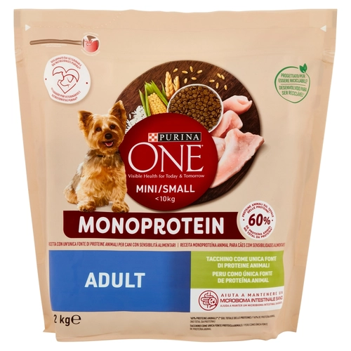 PURINA ONE Small Monoprotein Adult Tacchino 1,2kg  BRI1554926