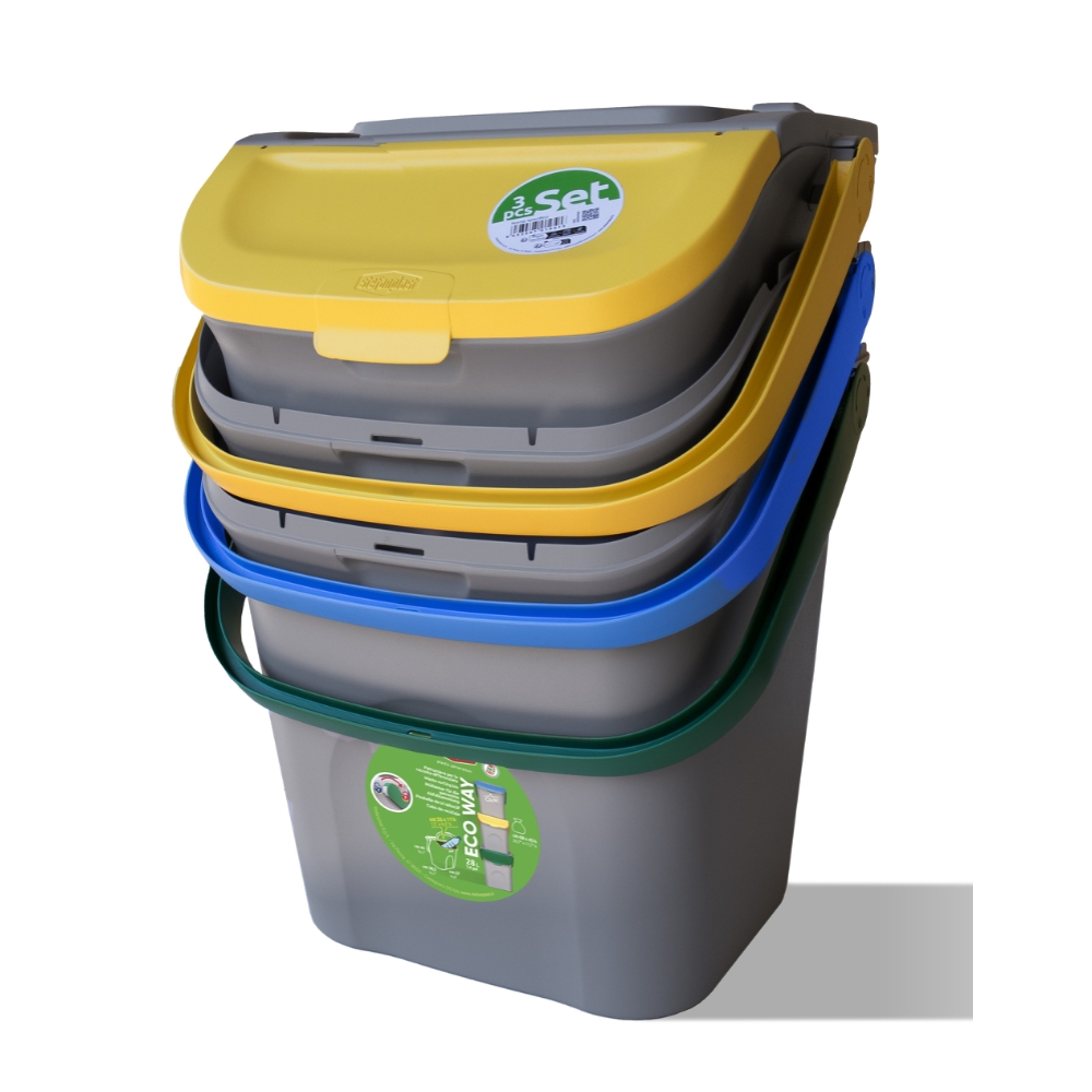 Stefanplast Set pattumiere Eco Way da 28 L