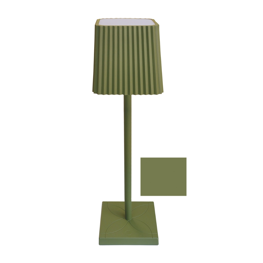 No Brand LAMPADA BLOOM VERDE OLIVA  DIMMERAB. E RICARIC. USB, 3 W