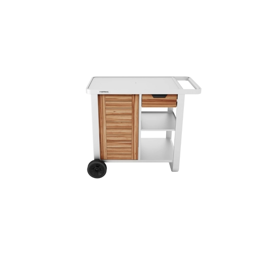 Carrello per barbecue WOODY PLANCHA DELUXE TROLLEY in acciaio e legno
 BRI1557473