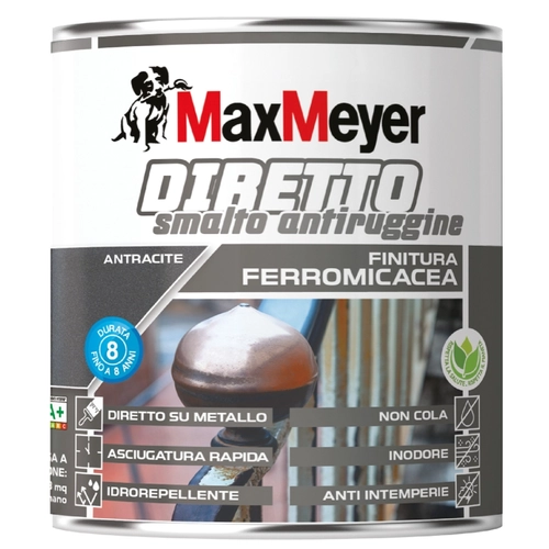 Smalto DIRETTO Ferromicaceo antiruggine all'acqua da 0.75 L BRI1557839