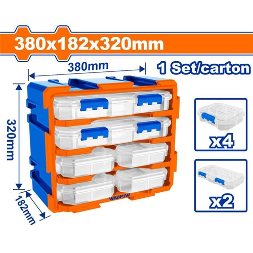 CASSETTIERA MODULARE 4 CASSETTI TRASPARE BRI1558490