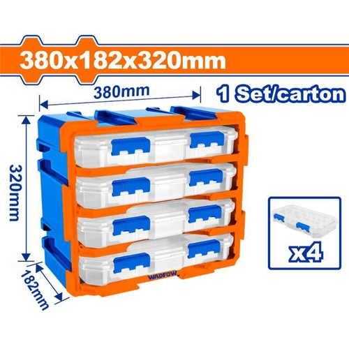 CASSETTIERA MODULARE 4 CASSETTI TRASPARE BRI1558491