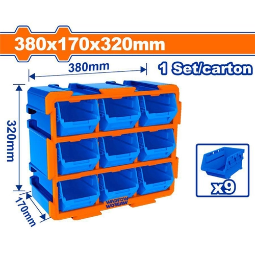 CASSETTIERA MODULARE 9 CASSETTI - 380X17 BRI1558492