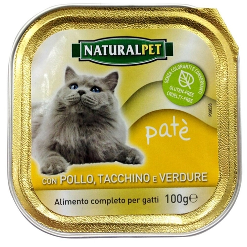 Naturalpet Cat Adult Pollo Tacchino Verdure 100 gr BRI156759