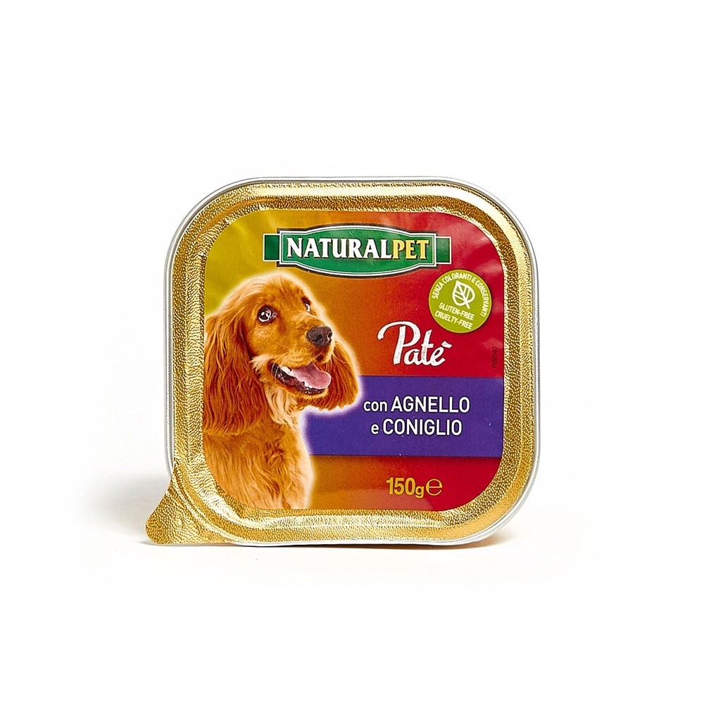 Naturalpet Naturalpet Dog Patè 150 gr Agnello e Coniglio