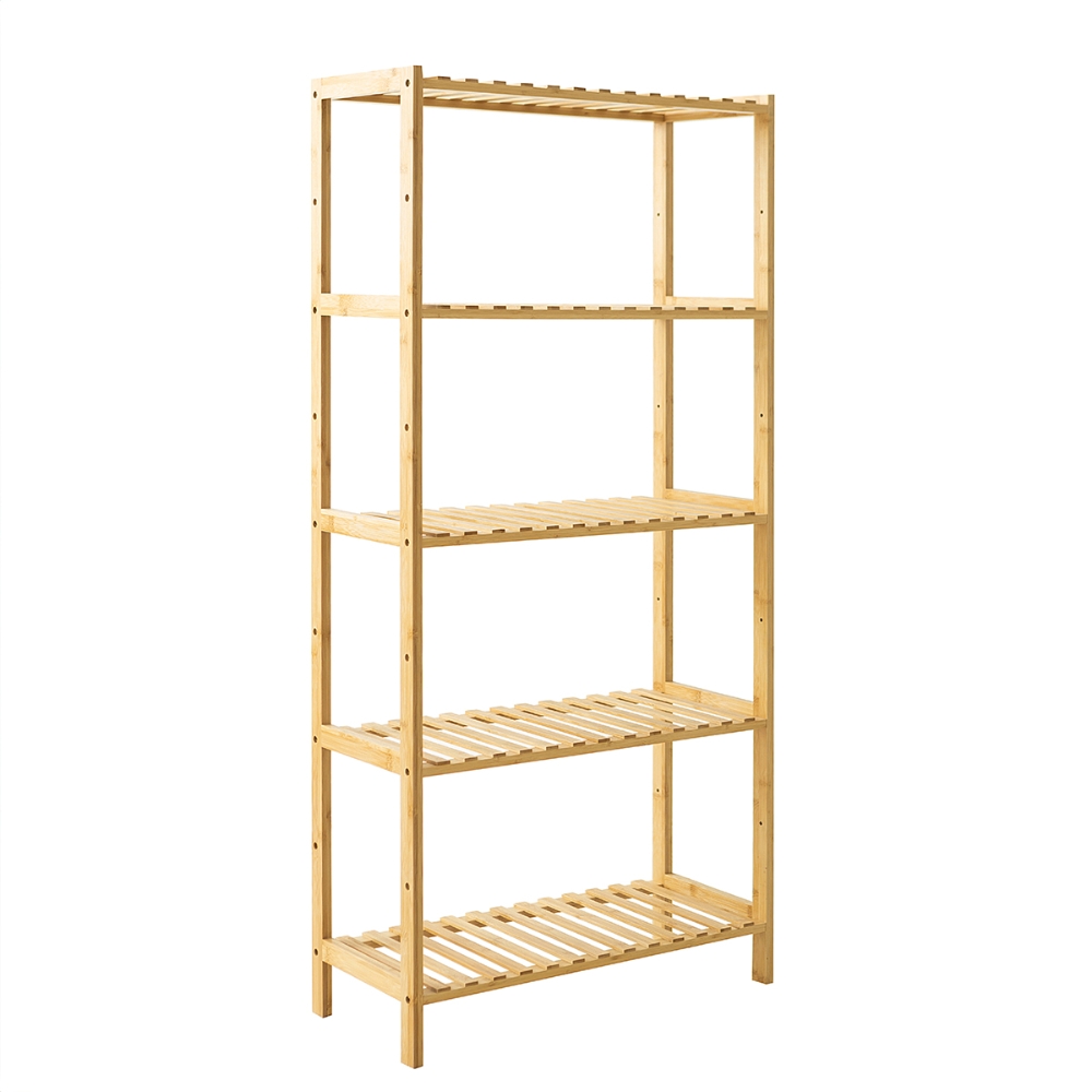 No Brand Scaffale in kit SCAFFALE BAMBOO 5 RIPIANI 60X26X130CM