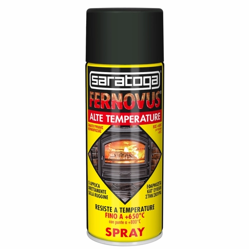Vernice spray FERNOVUS SPRAY ALTE TEMPERATURE NERO nero da 0,4 L BRI1571100