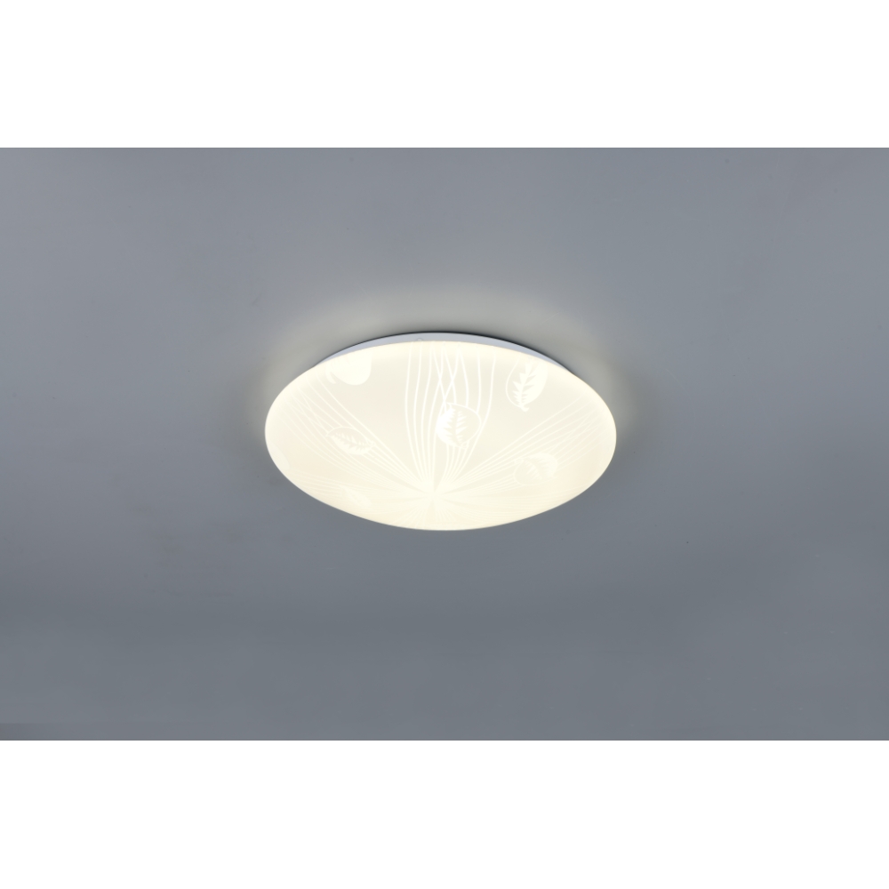TRIO Plafoniera UMBRIA IV PLAFONIERA LED DIFFUSORE EFFETTO FOGLIE D.30CM