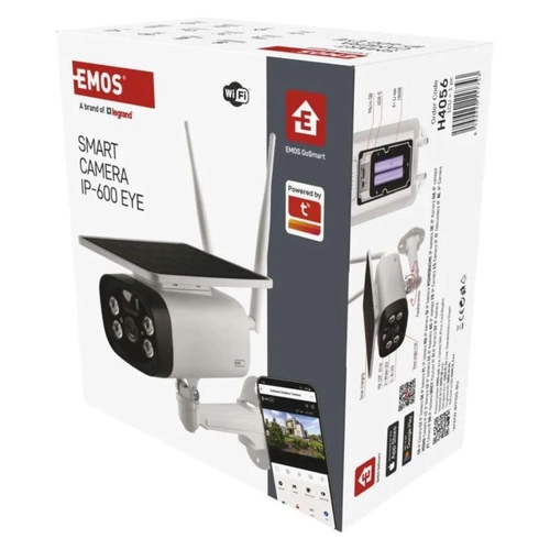 Kit videosorveglianza Telecamera GoSmart Outdoor a batteria IP-600 EYE con WiFi e pannello solare 1 telecamera senza fili BRI1571570