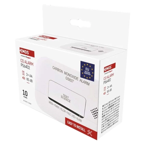 Rilevatore di tensione Allarme CO GS827 bianco BRI1571579