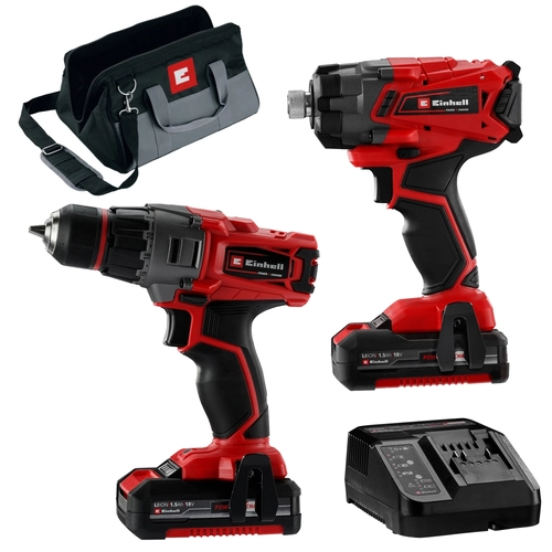 Set trapano avvitatore + avvitatore ad impulsi TE-TK 18/1 Li Kit (CD+CI) BRI1572370