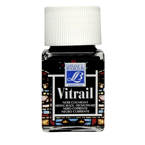Colore per vetro Vitrail nero da 50 mL BRI15776