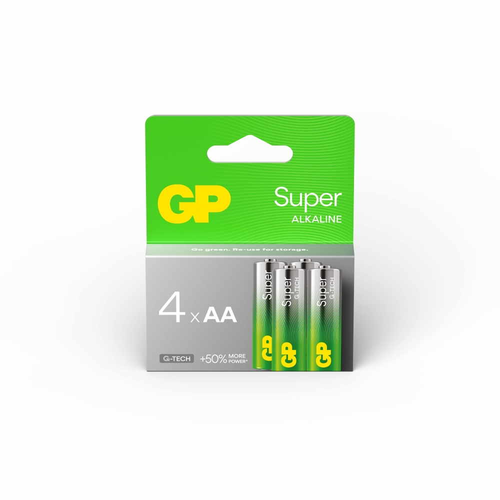 GP BATTERIES Pila 4 pile alcaline AA/LR6 super formato LR6