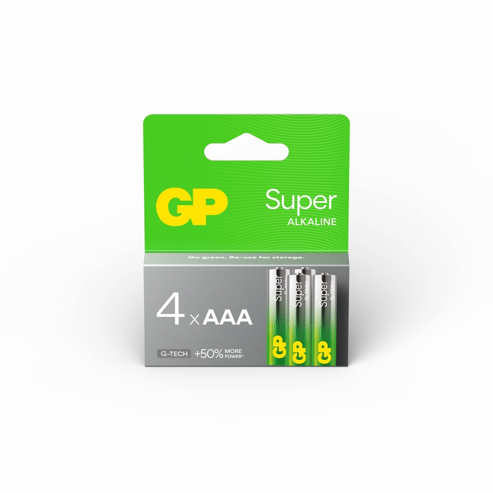 GP BATTERIES Pila 4 pile alcaline AAA/LR03 super formato LR03