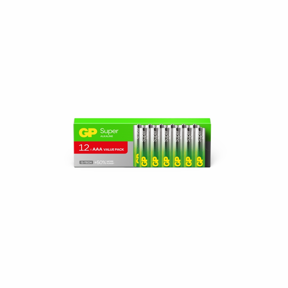 GP BATTERIES Pila 12 pile alcaline AAA/LR03 super formato LR03
