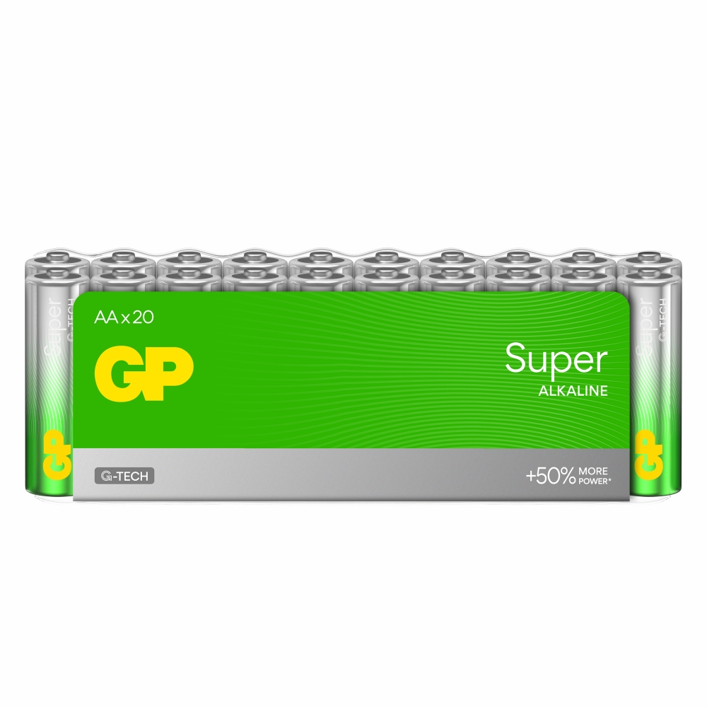 GP BATTERIES Pila 20 pile alcaline AA/LR6 super formato LR6