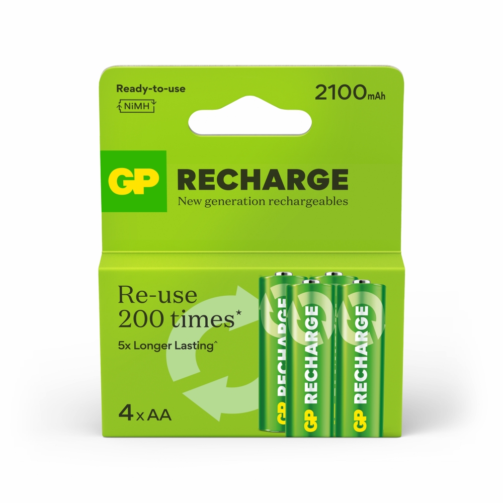 No Brand Pila ricaricabile 4 pile ricaricabili AA/LR6 formato LR6