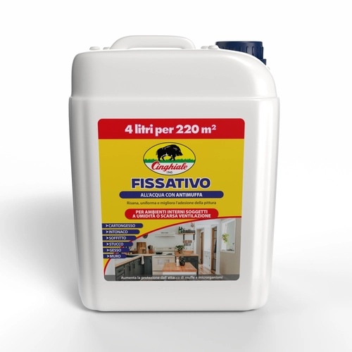 Fissativo antimuffa Fissativo acrilico Antimuffa Cinghiale 4 l bianco da 4 L BRI1582259