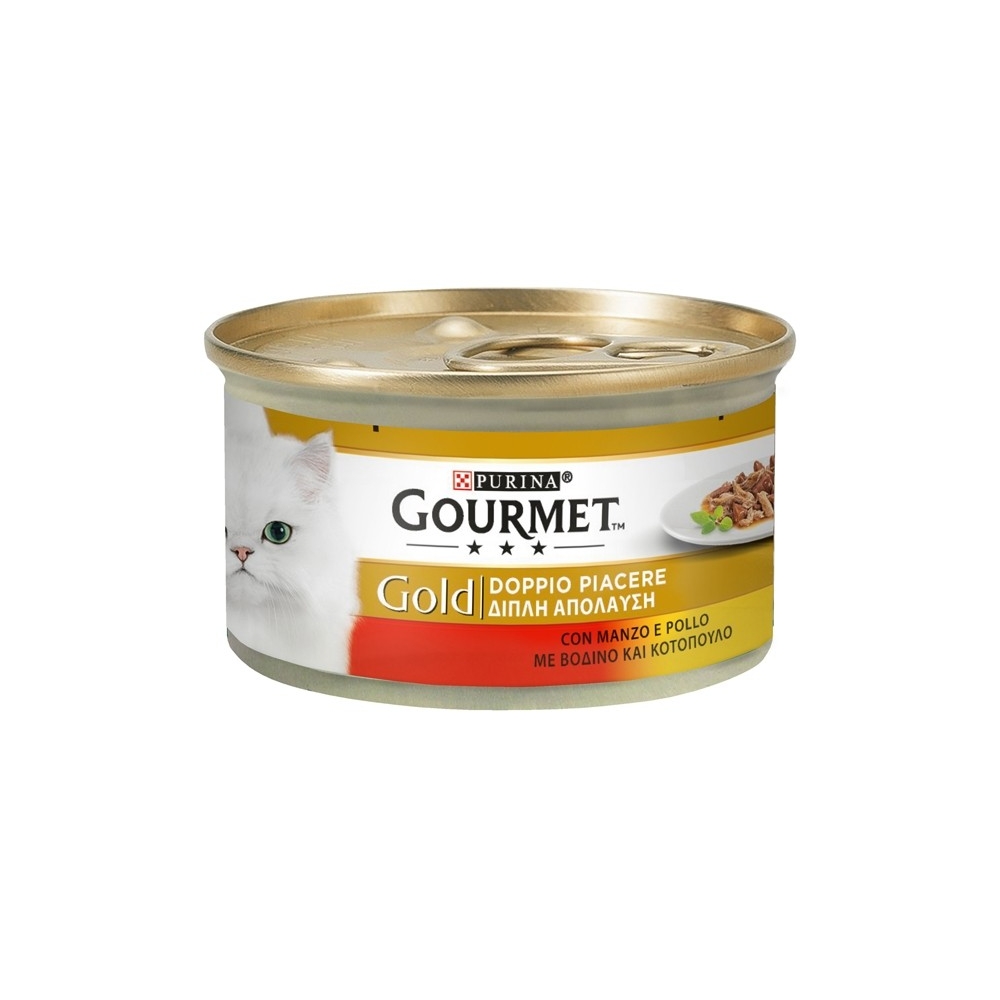 Gourmet Gourmet Gold Doppio Piacere 85 gr Manzo e Pollo