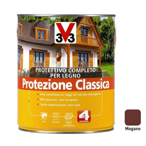 Impregnante Protezione Classica a solvente da 2,5 L, mogano BRI17511